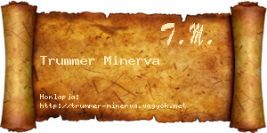 Trummer Minerva névjegykártya